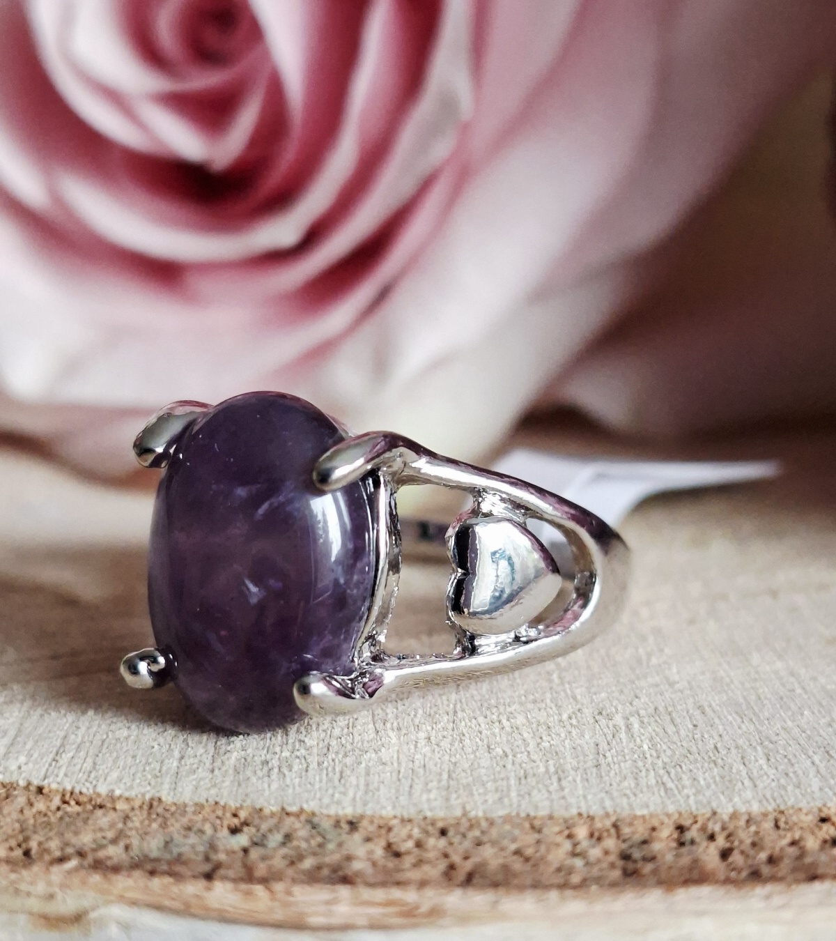 Ametyst prsten vel.17