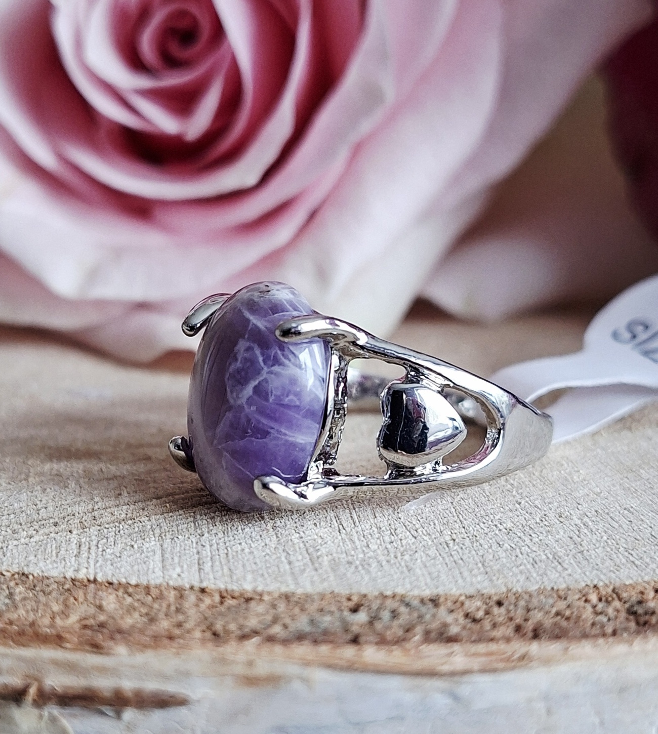 Ametyst prsten vel.18