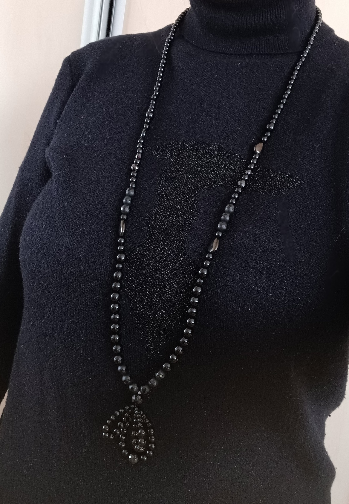Obsidián náhrdelník 100 cm