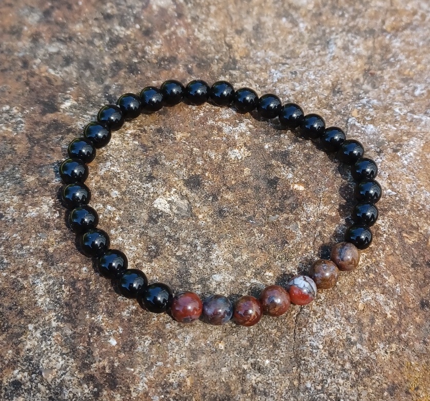 Pietersit, obsidián náramek