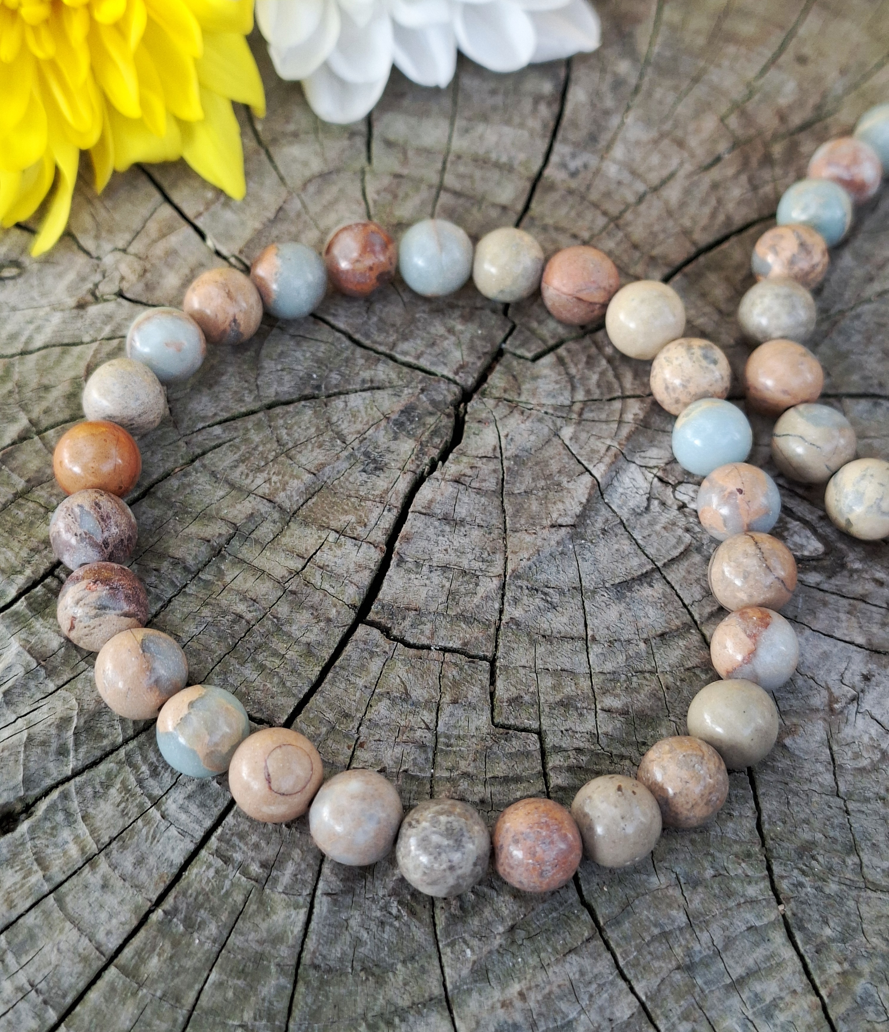 Jaspis aqua terra pánský náramek