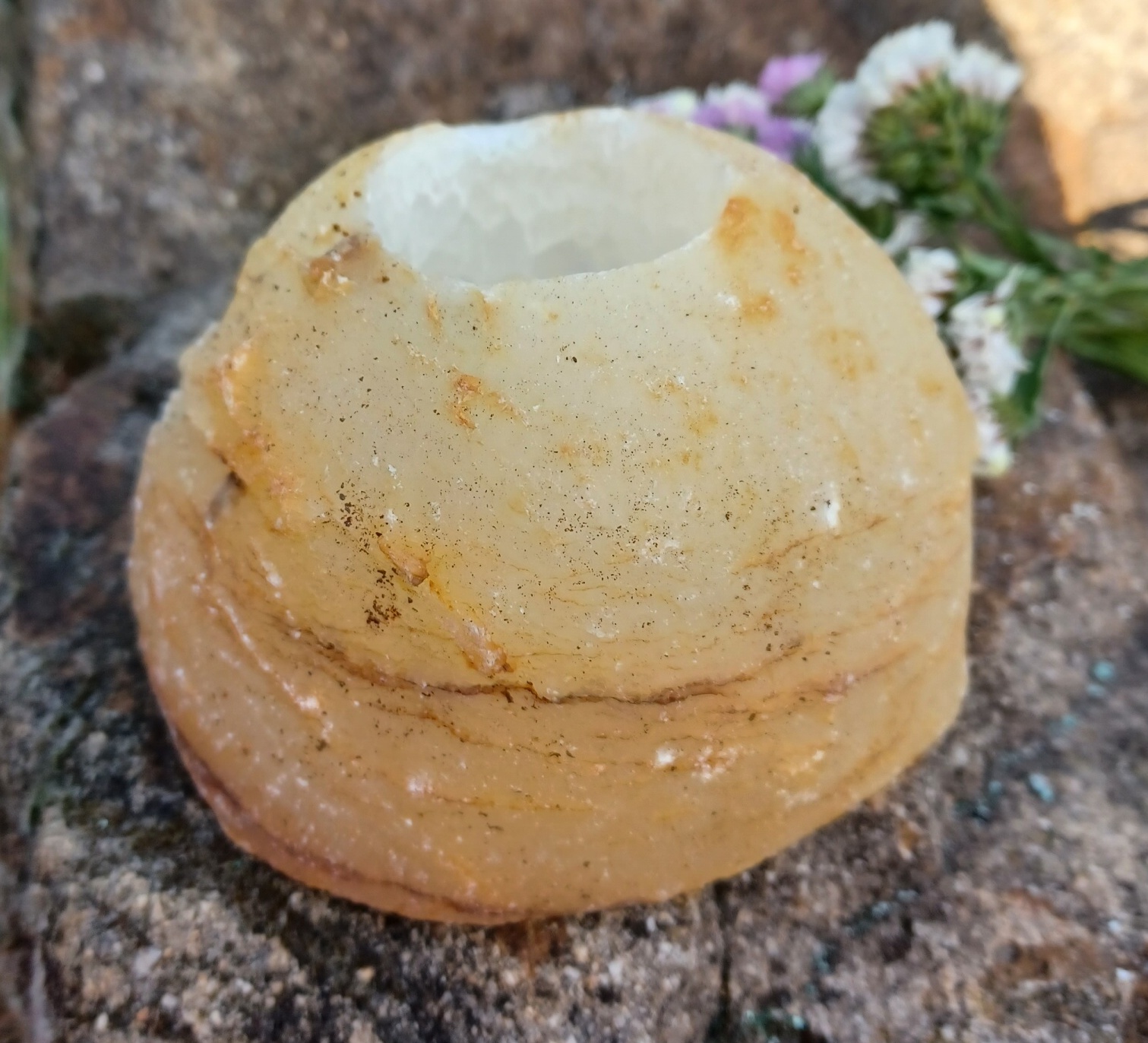 Achát svícen 1030g