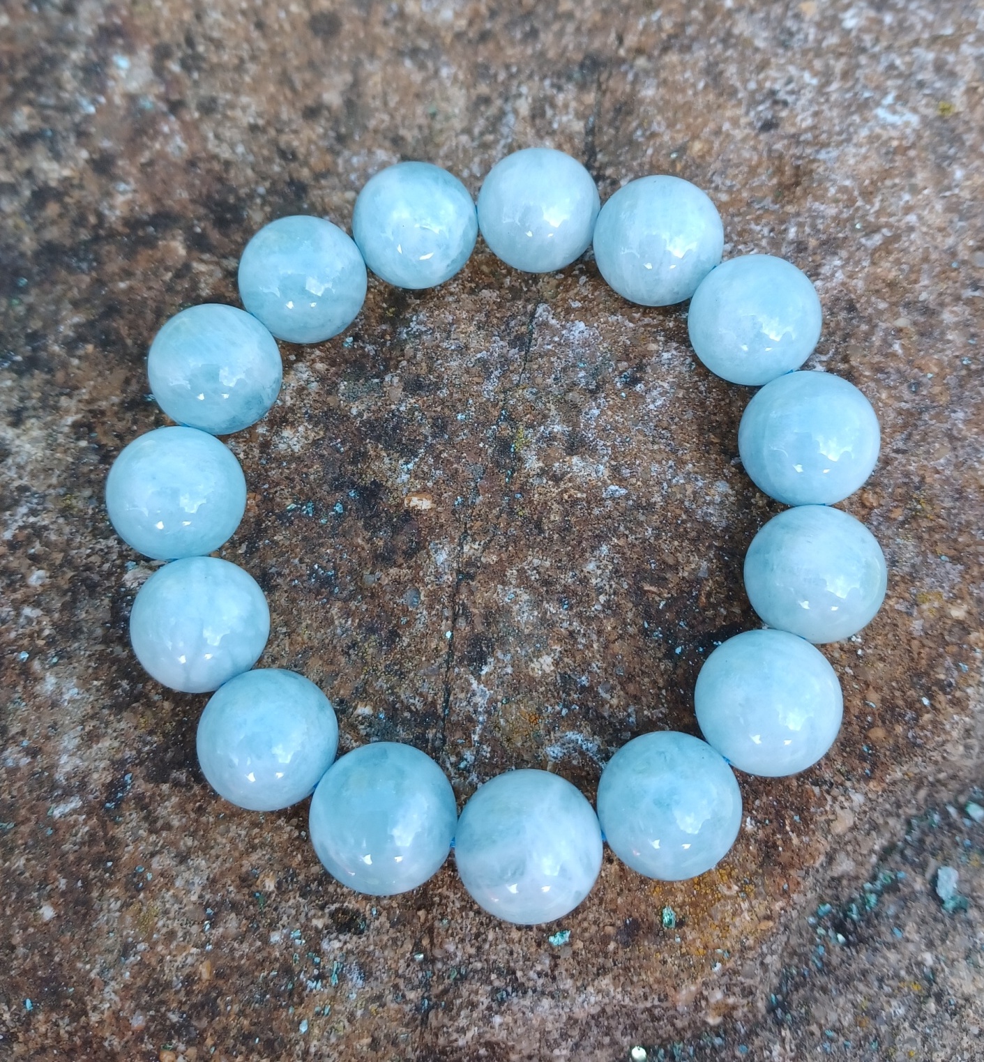 Akvamarín AA náramek