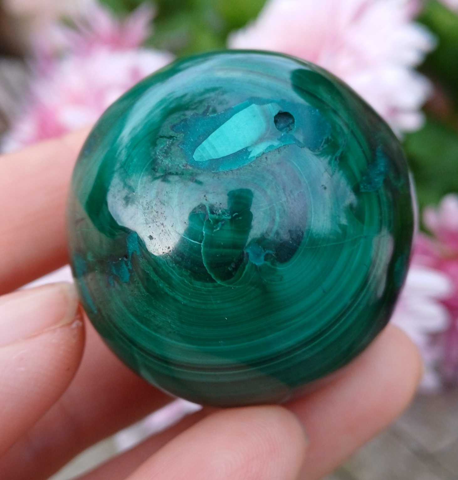 Malachit koule 3,8 cm