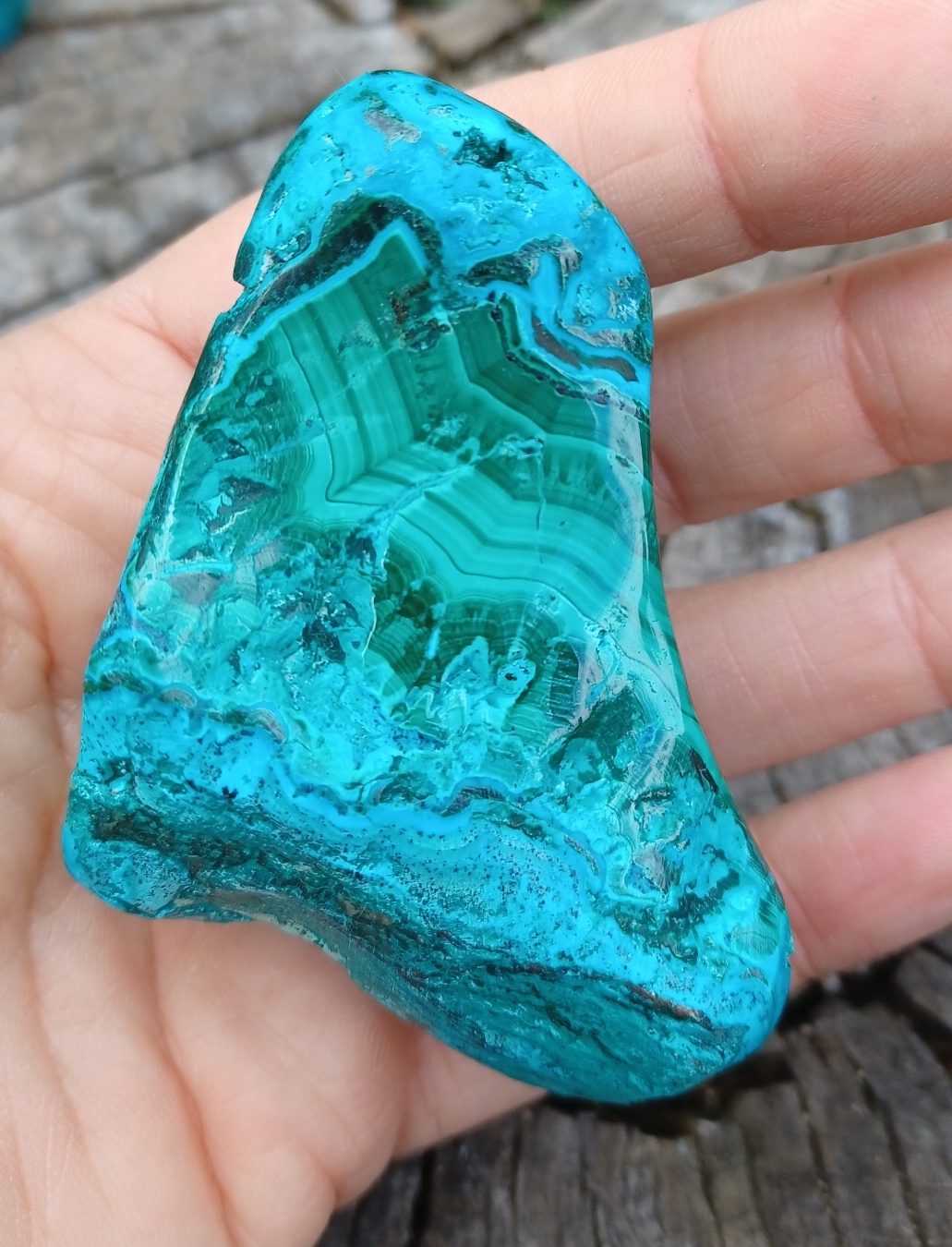 Chryzokol s malachitem 110g