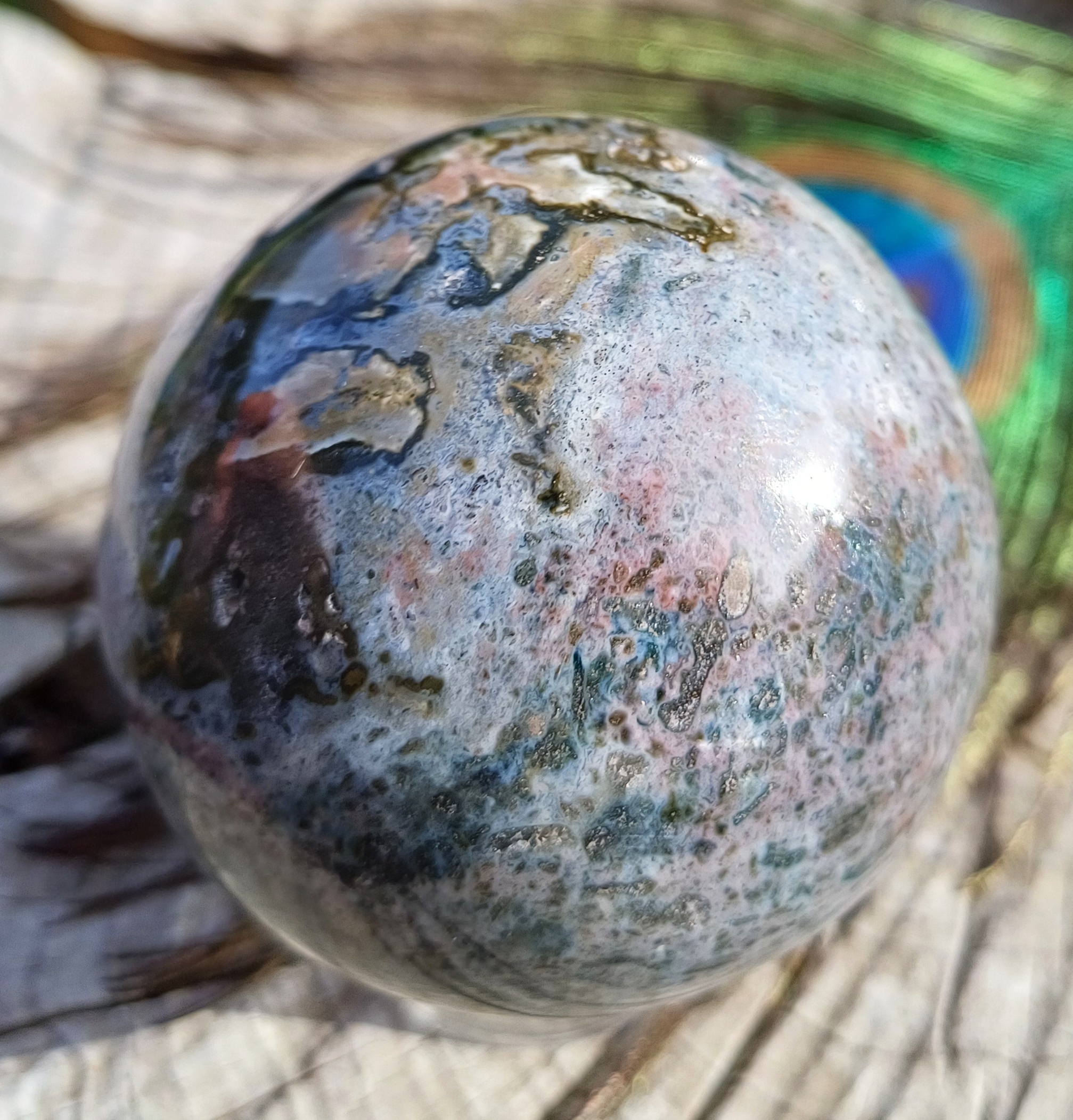 Jaspis oceánový koule 5,3 cm