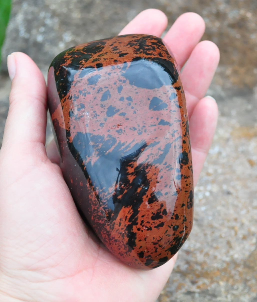 Obsidián mahagonový jumbo 436g