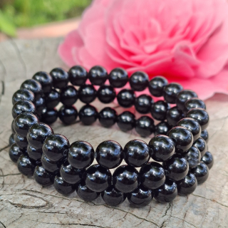 Černý obsidián náramek