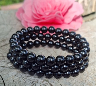 Černý obsidián pánský náramek