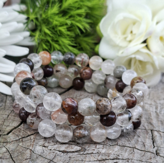 Lodolit fantomový křišťál náramek