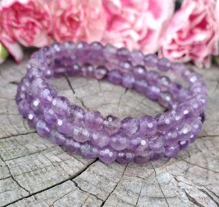 Ametyst náramek fazetovaný