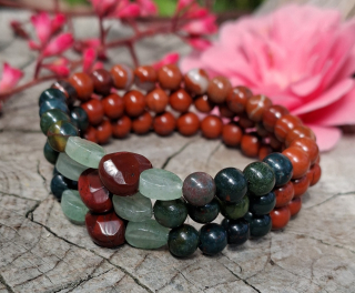 Heliotrop, jaspis náramek dětský