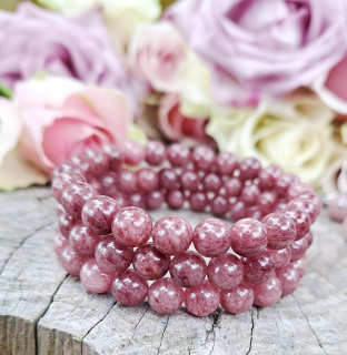 Jahodový křemen náramek