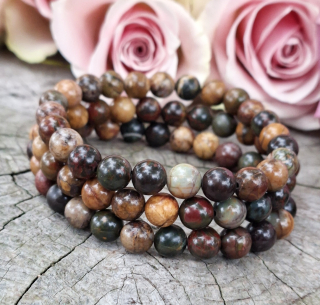 Jaspis picasso pánský náramek