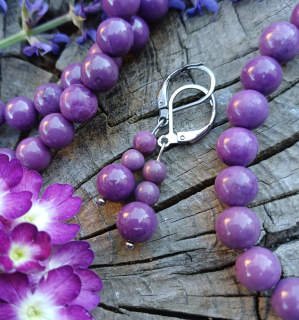 Fosfosiderit náušnice