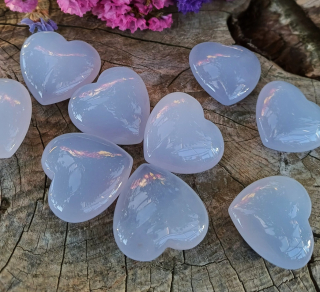 Chalcedon modrý srdíčko