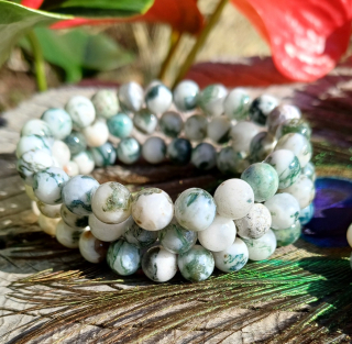 Achát stromečkový náramek