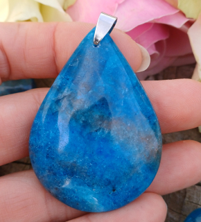 Apatit kapka velký přívěsek 