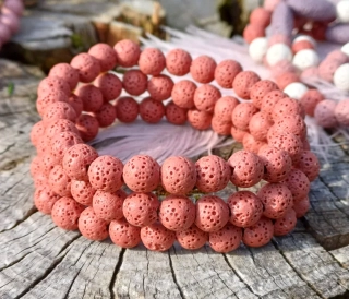 Láva červená náramek pro muže