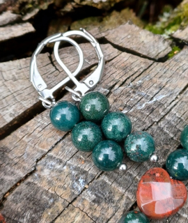 Heliotrop náušnice 