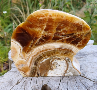 Aragonit leštěný řez 640g