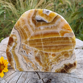 Aragonit leštěný řez 835g
