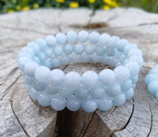 Akvamarín náramek 