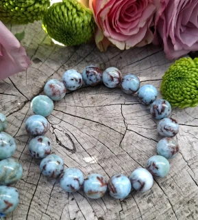 Larimar náramek 11 mm
