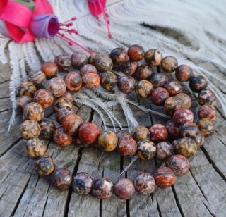 Jaspis leopardí náramek