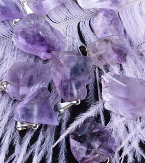  Ametyst surový přívěsek 