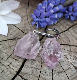 Ametyst náušnice
