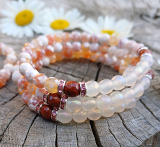 Achát s jaspisem náramek