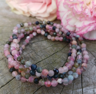 Melounový turmalín náramek