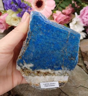 Lapis lazuli leštěný řez 420g