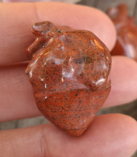 Červený jaspis srdce