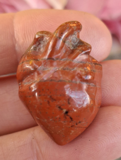 Červený jaspis srdce