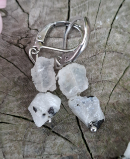 Adulár měsíční kámen náušnice