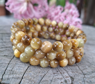 Tygří oko žluté náramek pro muže