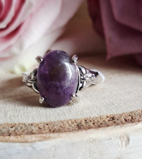 Ametyst prsten vel.17