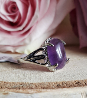 Ametyst prsten vel.17