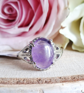 Ametyst prsten vel.20