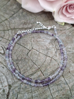 Fluorit jemný náhrdelník