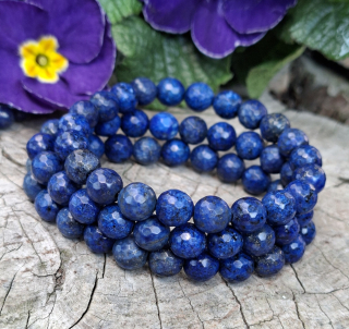 Lapis lazuli náramek fazetovaný