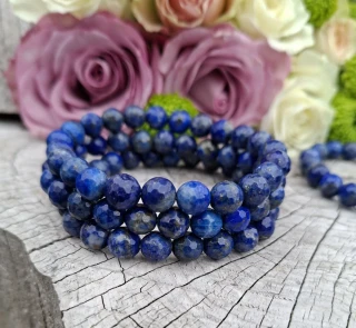 Lapis lazuli náramek fazetovaný