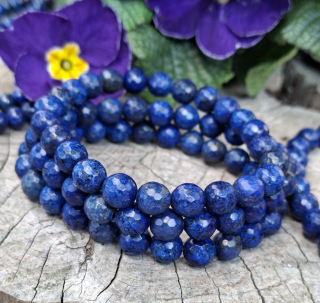 Lapis lazuli pánský náramek fazetovaný