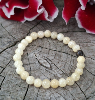 Kalcit, bronzit náramek dětský