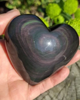 Obsidián duhový srdce 195 g
