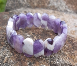 Ametyst náramek široký 19cm