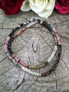 Melounový turmalín náhrdelník