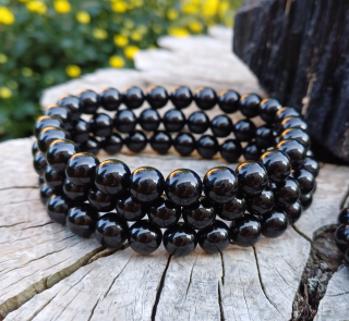 Černý turmalín náramek pro muže